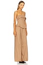 view 2 of 3 Jordan Corset Bustier Jumpsuit in Camel