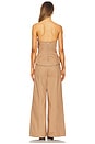 view 3 of 3 Jordan Corset Bustier Jumpsuit in Camel