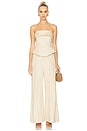 view 1 of 3 Jordan Corset Bustier Jumpsuit in Nude