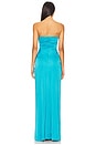 view 3 of 4 Corinne Gown in Turquoise