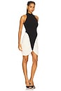 view 2 of 3 Atticus Knit Combo Midi Dress in Black & Ivory