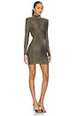view 3 of 4 Luna Mini Dress in Antique Gold