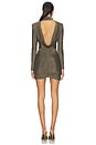 view 4 of 4 Luna Mini Dress in Antique Gold