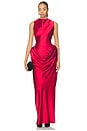view 1 of 3 Genevieve Gown in Lipstick Red