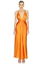 view 2 of 4 Tatum Gown in Tangerine
