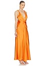 view 3 of 4 Tatum Gown in Tangerine