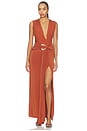 view 1 of 3 Jil Gown in Terracotta