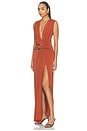 view 2 of 3 Jil Gown in Terracotta