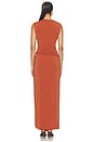 view 3 of 3 Jil Gown in Terracotta