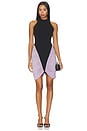 view 1 of 3 Atticus Knit Combo Mini Dress in Black & Dark Iris