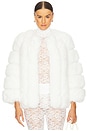 view 1 of 4 Faux Fur Jacket in White