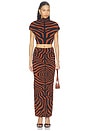 view 6 of 6 FALDA OAKLYNN  in Deep Cognac & Black