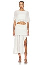 view 6 of 7 Kiernan Knit Skirt in White