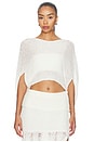 view 1 of 4 TOP EN MAILLE VIVIENNE in White
