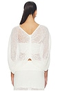 view 3 of 4 TOP EN MAILLE VIVIENNE in White