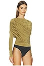 view 4 of 5 Hestia Bodysuit in Antique Moss