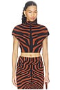 view 1 of 4 TOP RUMI  in Deep Cognac & Black