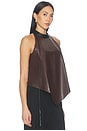 view 2 of 4 Sonia Knit Combo Top in Mocha & Black