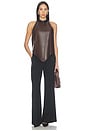 view 5 of 4 Sonia Knit Combo Top in Mocha & Black