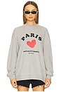 view 2 of 5 Paris Souvenir Boyfriend Sweatshirt in Grey Marle