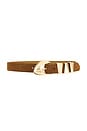 view 1 of 3 Savannah Suede Belt in Mocha