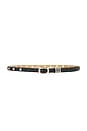 view 1 of 3 Classic Studded Skinny Belt in Carbon Black