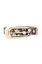 view 3 of 3 Large Signature Buckle Belt in Grey Snake