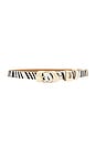 view 1 of 3 Molten Metal Belt in Gold Zebra Print