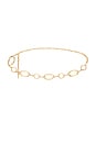 view 1 of 3 LA CORREA DE CADENA MULTI-RING CHAIN BELT in Gold