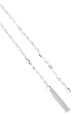 view 3 of 3 Simple Tassel Chain Belt in Silver