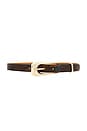 view 1 of 3 Brown Snake Signature Buckle Belt in Brown Snake