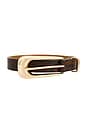 view 3 of 3 Brown Snake Signature Buckle Belt in Brown Snake