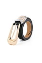 view 2 of 3 Metal Core Suede Belt in Black