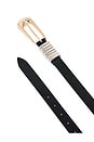 view 3 of 3 Metal Core Suede Belt in Black