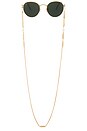 view 1 of 2 Liquid Melt Eyeglass Chain in Gold