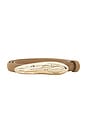 view 3 of 3 Liquid Luxe Belt in Shiitake Suede & Gold