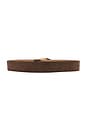 view 2 of 3 Suede Belt in Warm Truffle & Gold