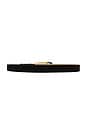 view 2 of 3 Metal Core Belt in Black & Gold