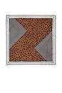 view 4 of 4 Leopard Stripe Scarf in Brown