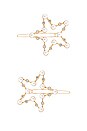 view 2 of 3 Star Hair Clips in Gold