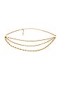 view 1 of 3 Triple Chain Belt in Gold