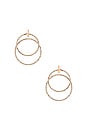 view 1 of 2 Double Hoop Earring in Gold