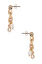 view 2 of 2 Pearl Chain Earring in Gold