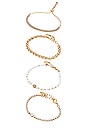 view 3 of 4 Chain Bracelet Set in Gold