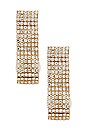 view 3 of 3 BOUCLES D'OREILLES CYSTAL in Gold