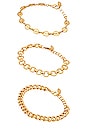 view 3 of 4 Chain Bracelet Set in Gold