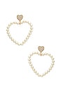 view 1 of 2 Big Heart Earrings in Gold