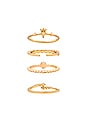 view 3 of 3 Keep It Simple Ring Set in Gold