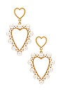 view 1 of 2 BOUCLES D'OREILLES BIG HEART in Gold