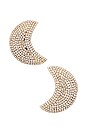 view 1 of 2 Crescent Moon Earrings in Gold